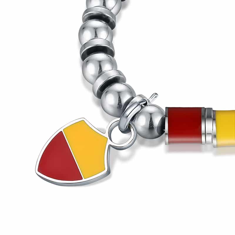 Charm Roma giallorosso ciondolo in acciaio inox - Brand Gioielli