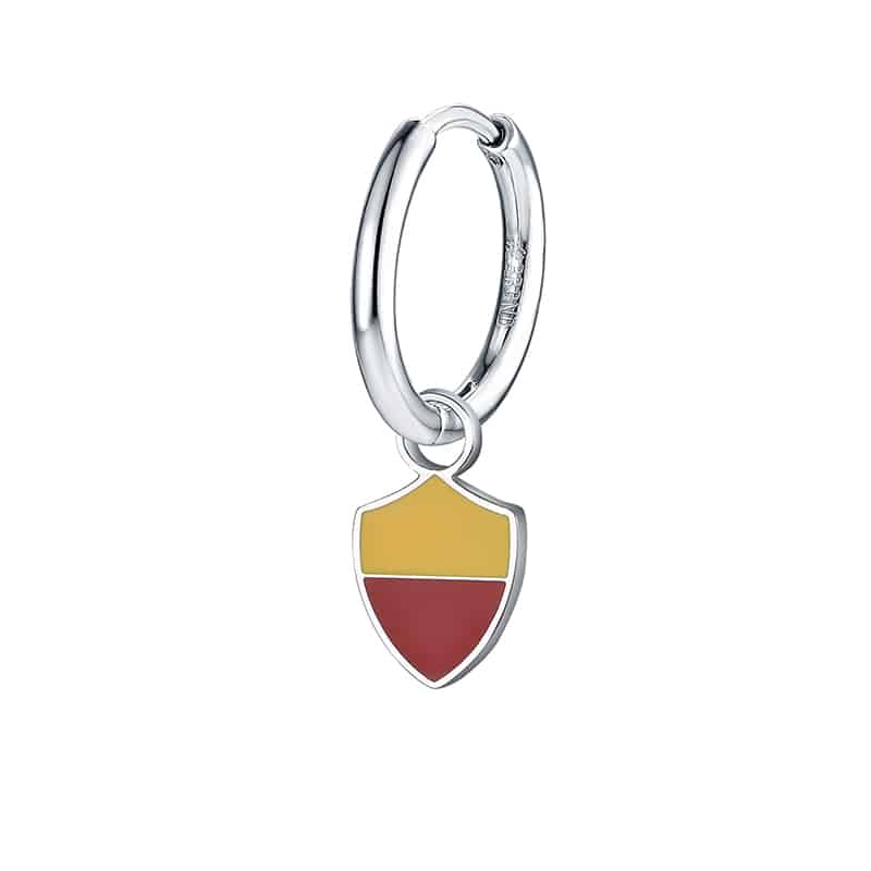 Charm Roma giallorosso ciondolo in acciaio inox - Brand Gioielli