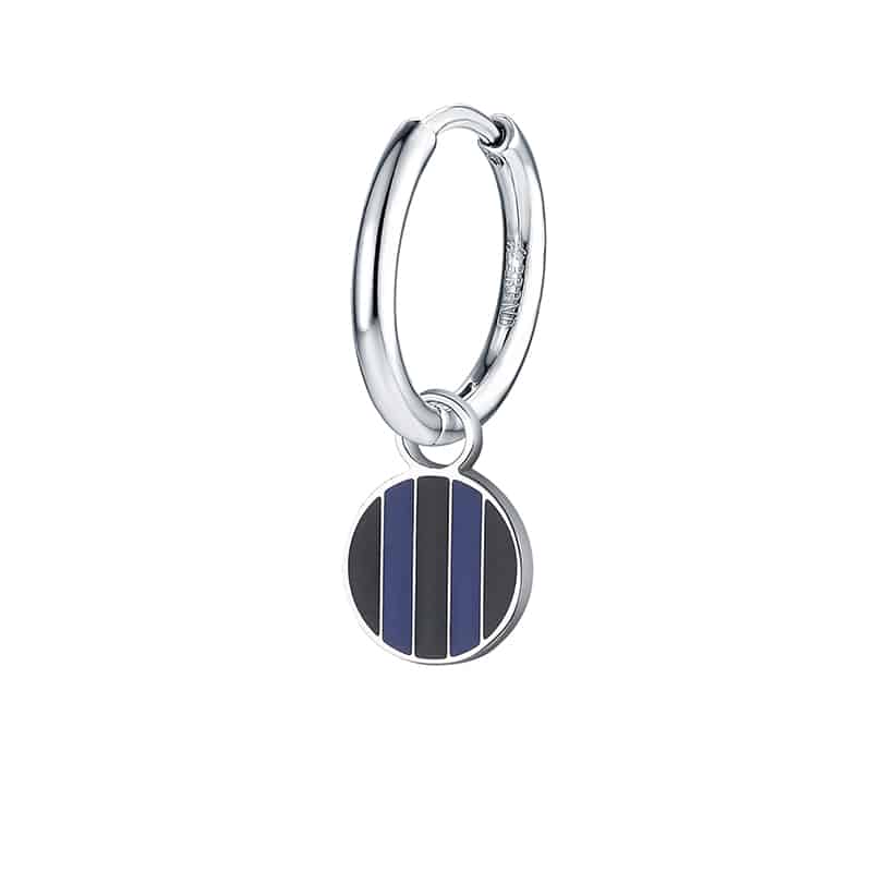 Charm Inter neroazzurro ciondolo in acciaio inox - Brand Gioielli