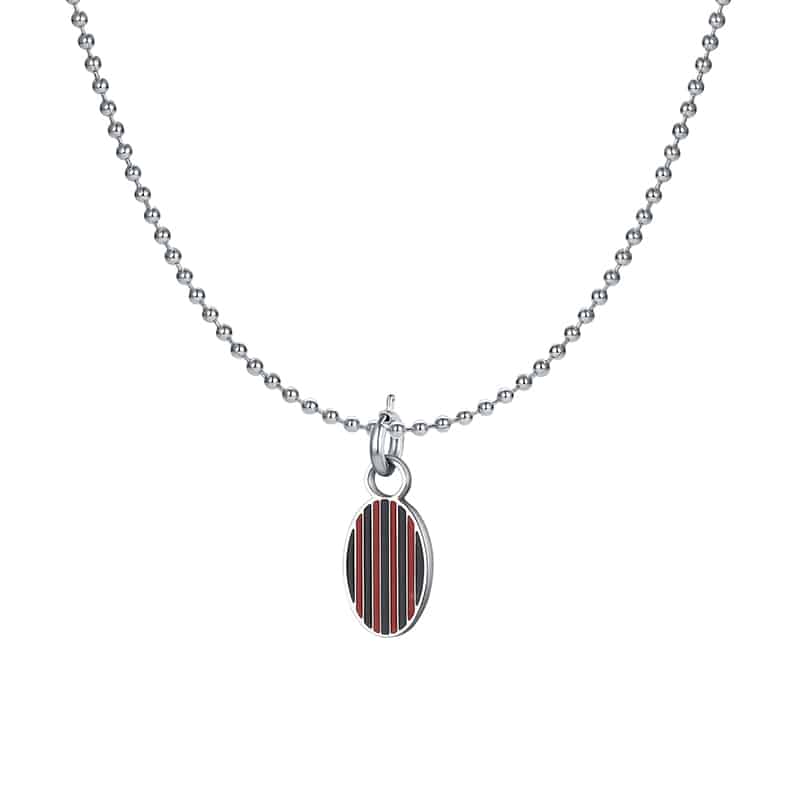 Charm Milan rossonero ciondolo in acciaio inox - Brand Gioielli