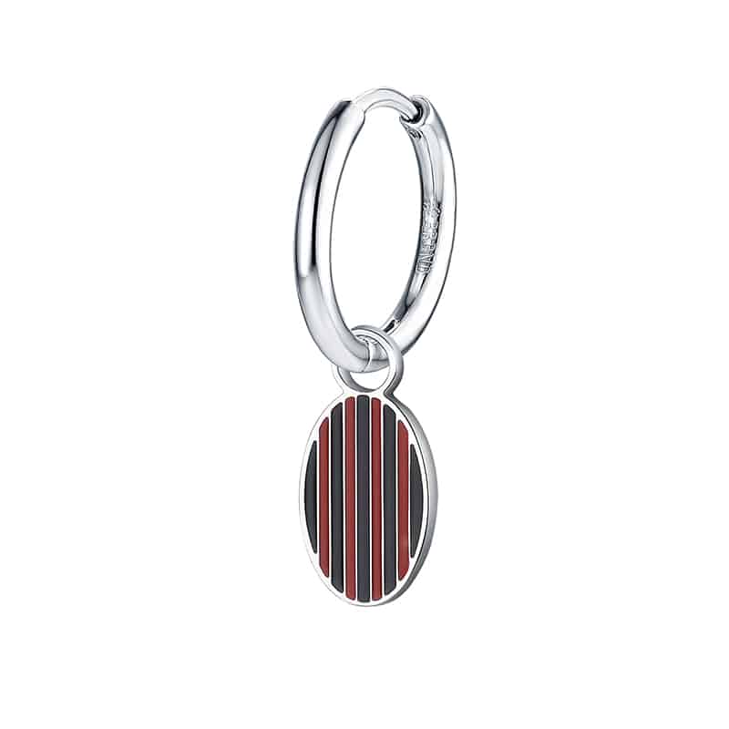 Charm Milan rossonero ciondolo in acciaio inox - Brand Gioielli