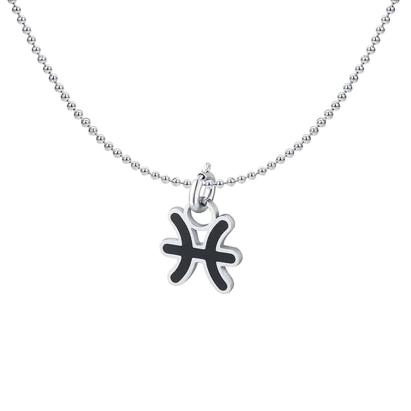 Charm Segno Zodiacale Pesci in acciaio inox Zodiaco - Brand Gioielli