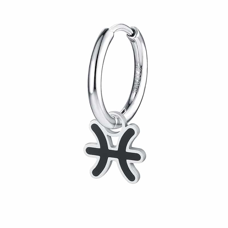 Charm Segno Zodiacale Pesci in acciaio inox Zodiaco - Brand Gioielli