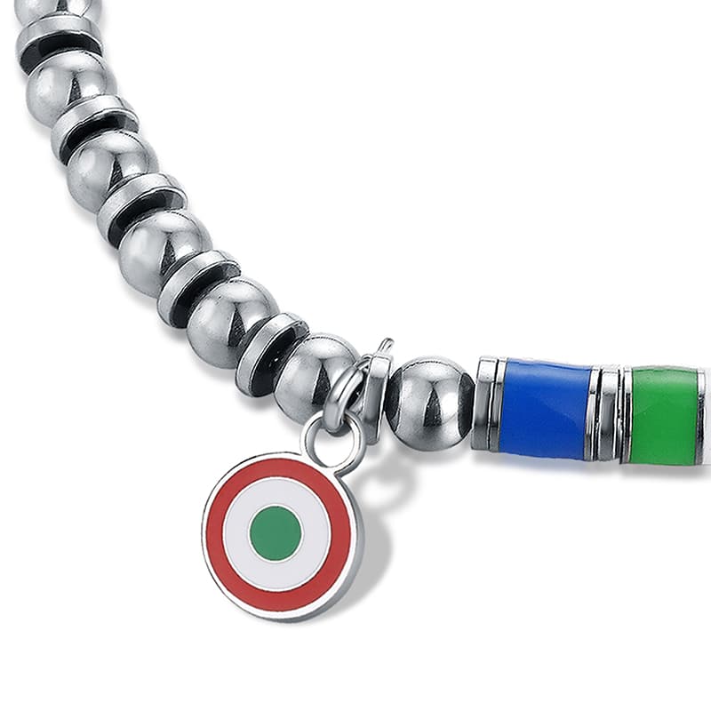 Charm Coppa Italia Serie A ciondolo in acciaio inox - Brand Gioielli
