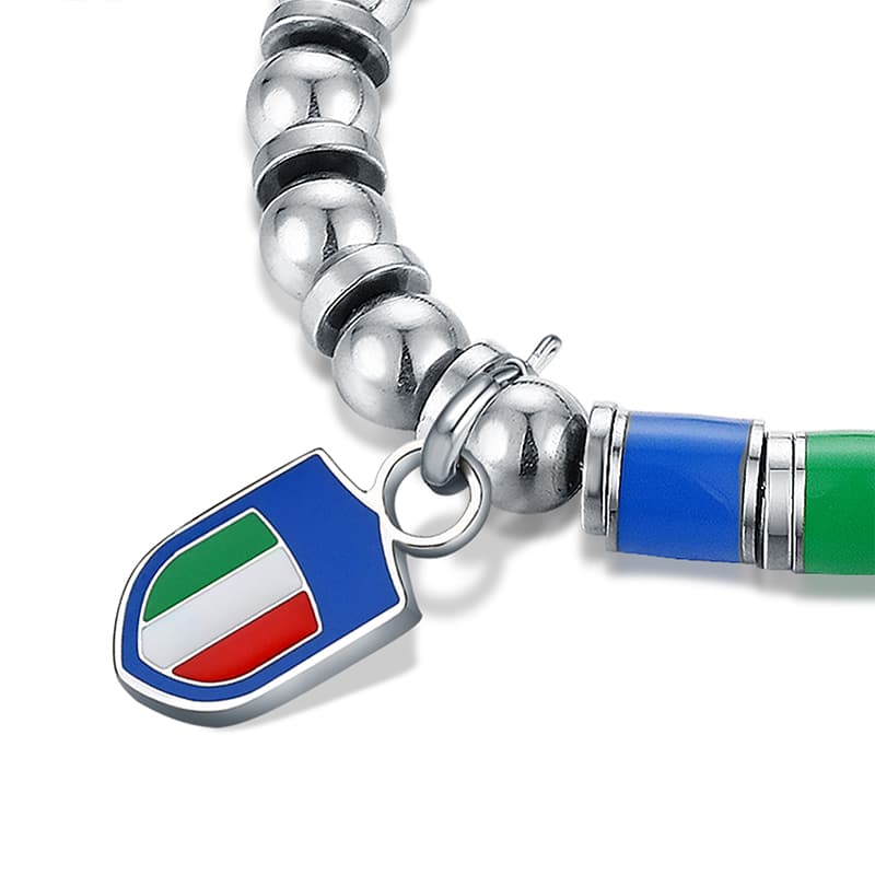 Charm Scudetto Serie A ciondolo in acciaio inox - Brand Gioielli