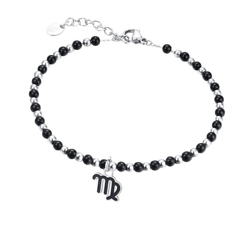Charm Segno Zodiacale Vergine in acciaio inox Zodiaco - Brand Gioielli