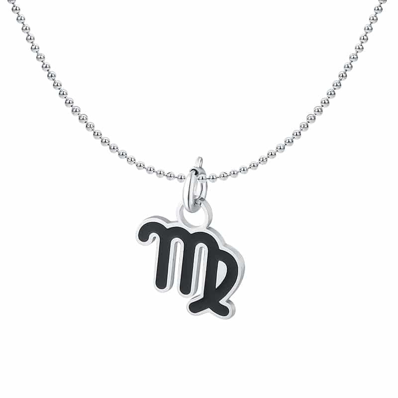 Charm Segno Zodiacale Vergine in acciaio inox Zodiaco - Brand Gioielli