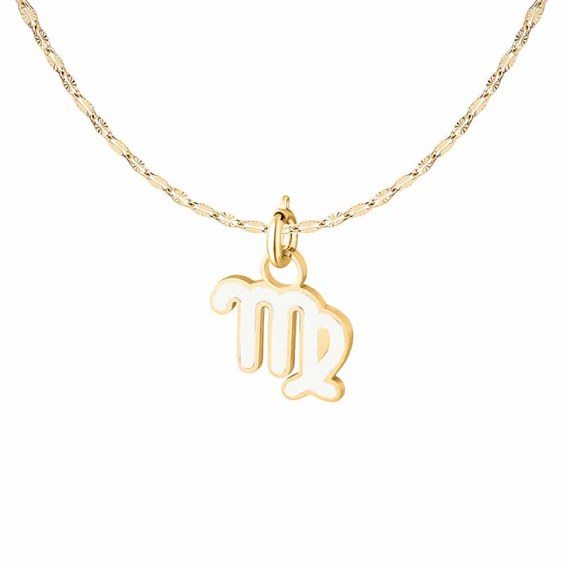 Charm Segno Zodiacale Vergine in acciaio inox Zodiaco - Brand Gioielli