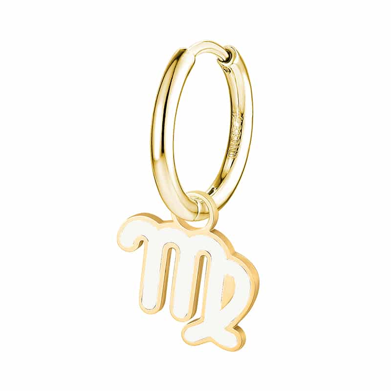Charm Segno Zodiacale Vergine in acciaio inox Zodiaco - Brand Gioielli