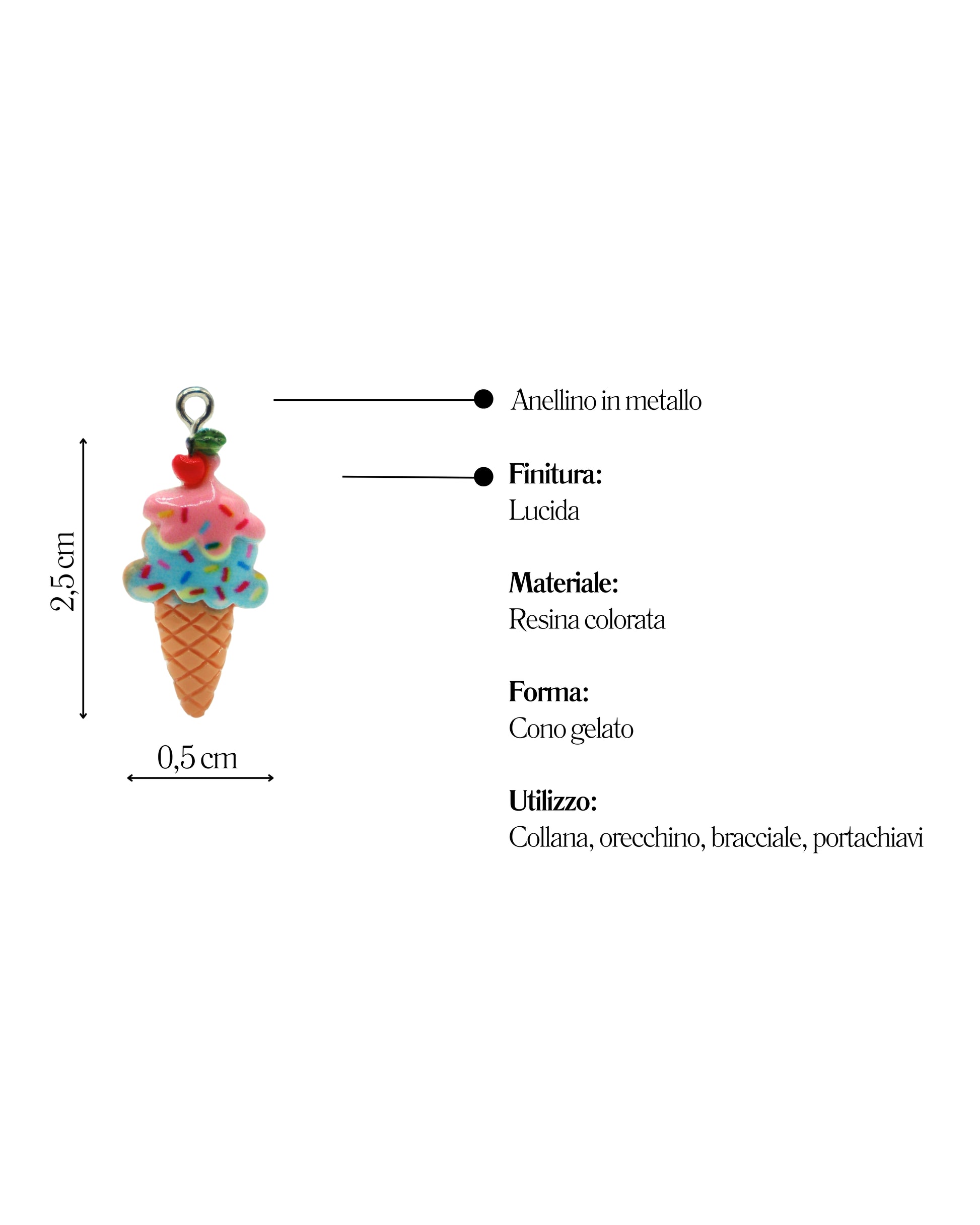 Charm "CONO GELATO"