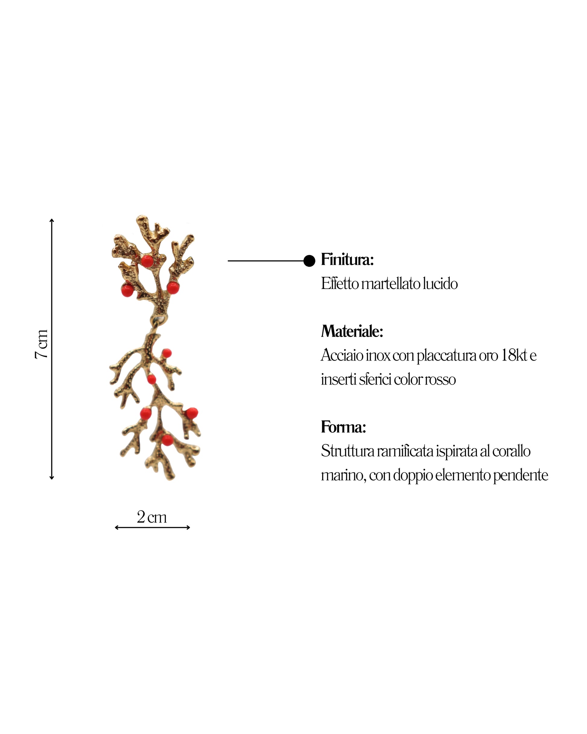 Orecchini Corallo