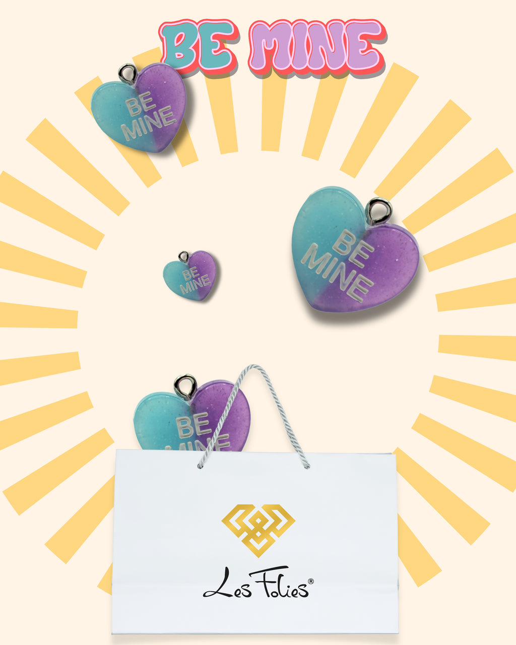 Charm Cuore "BE MINE"