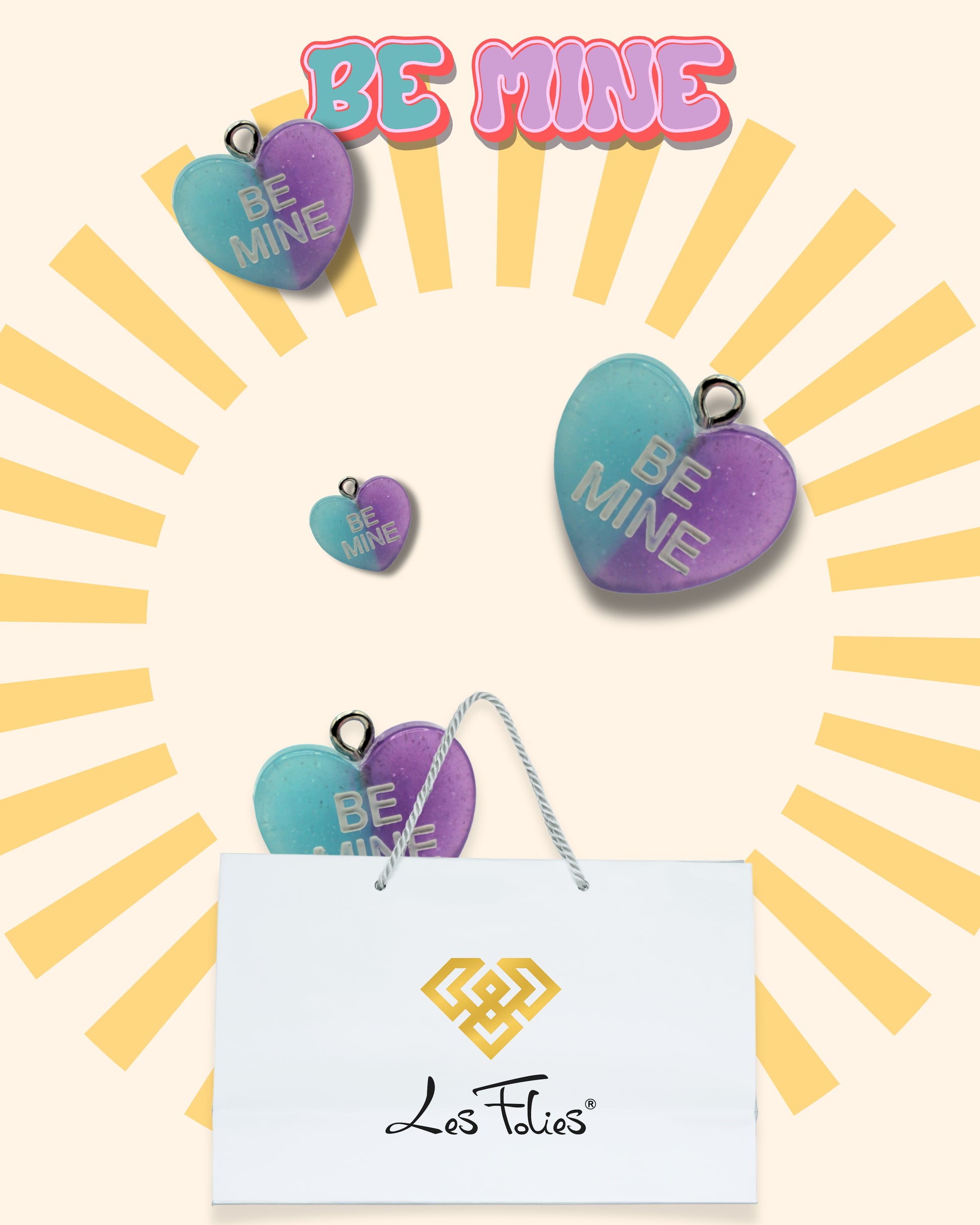 Charm Cuore "BE MINE"