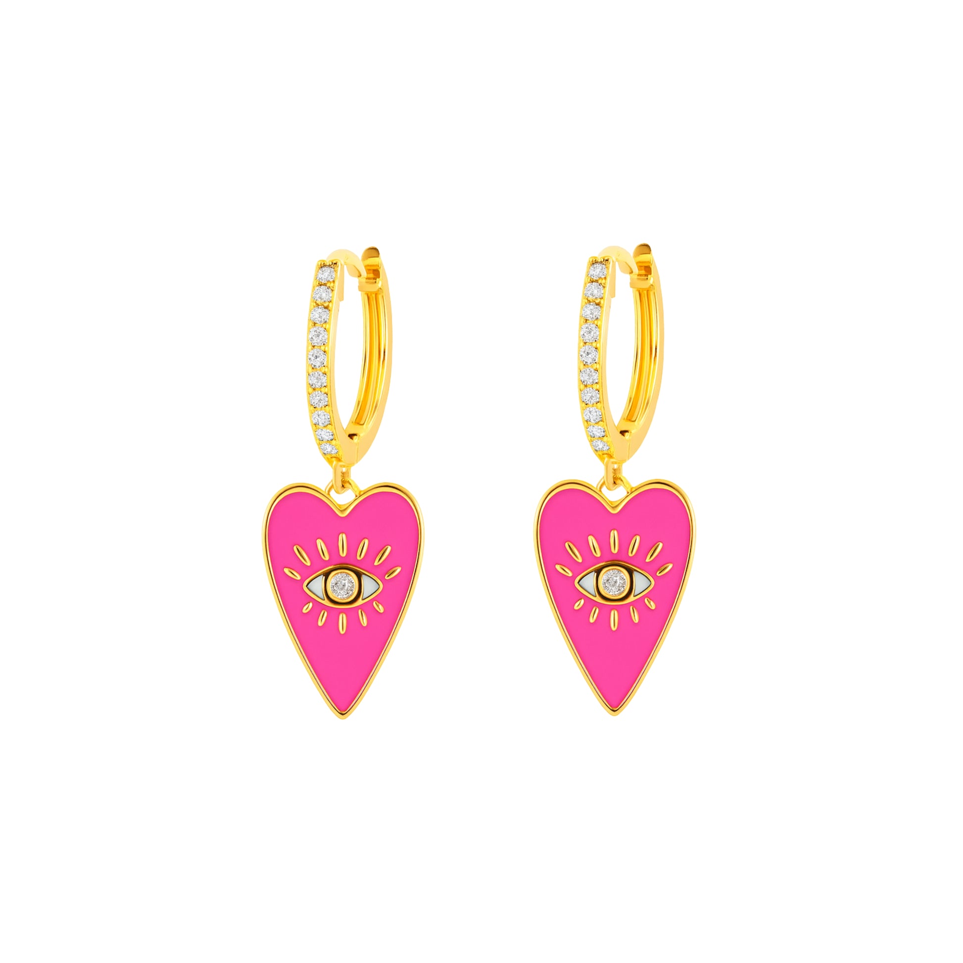 Coppia Di Orecchini_Argento 925 "CUORE OCCHIO"