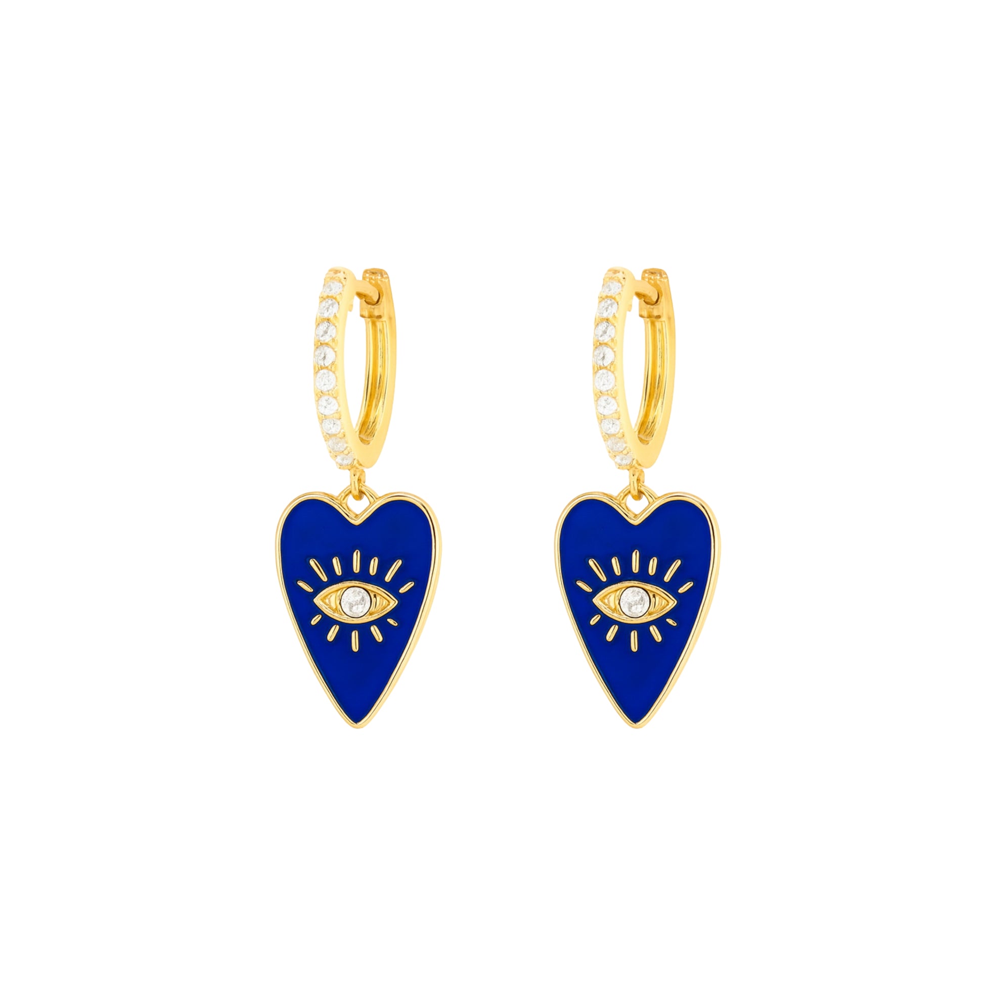 Coppia Di Orecchini_Argento 925 "CUORE OCCHIO"
