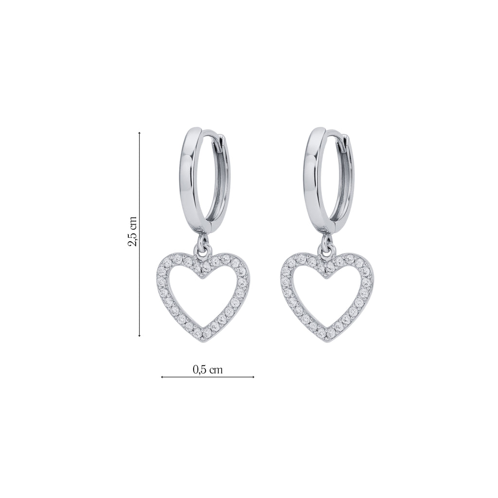 Coppia Di Orecchini_Argento 925 "CUORE"