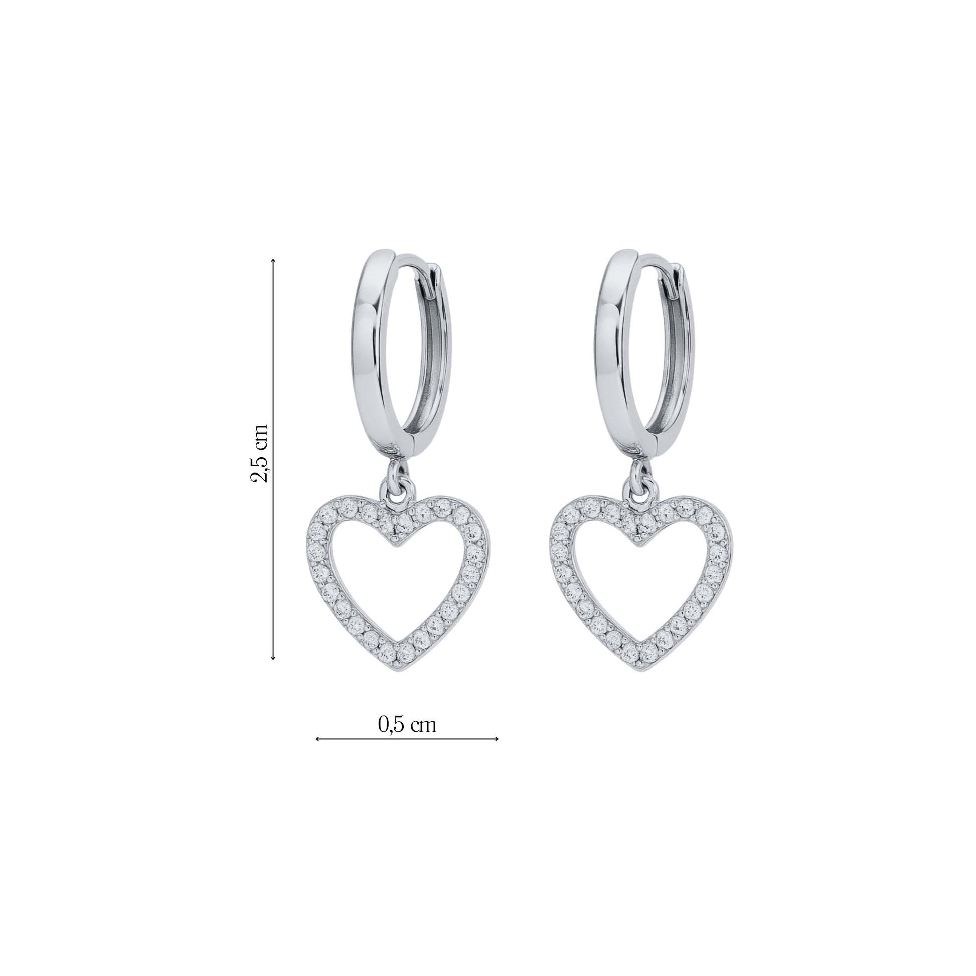 Coppia Di Orecchini_Argento 925 "CUORE"