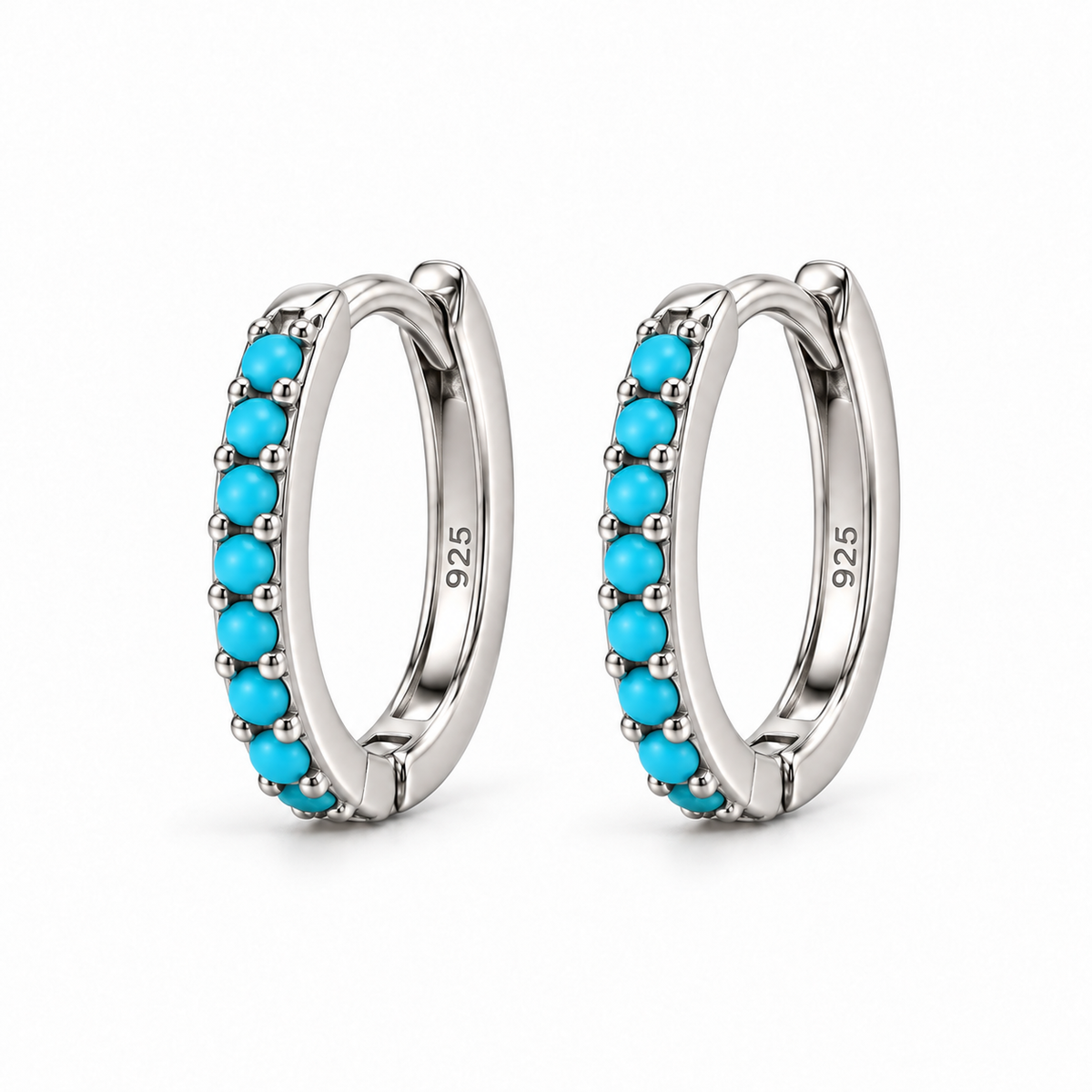 Orecchini a Cerchio con strass in Argento 925