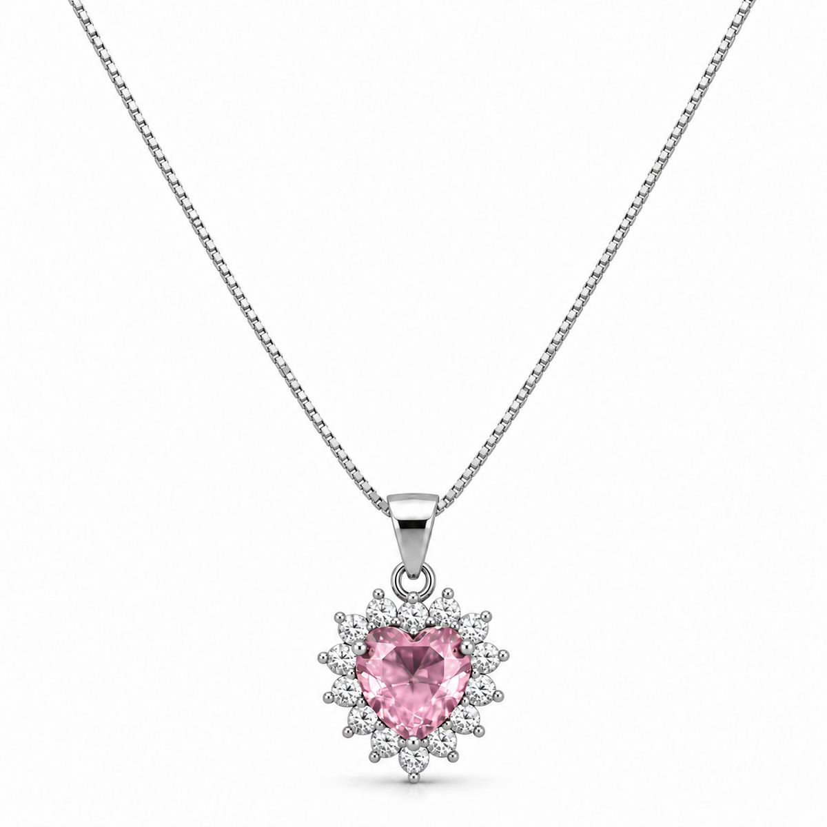 Collana Royal Cuore in Argento 925 Rodiato