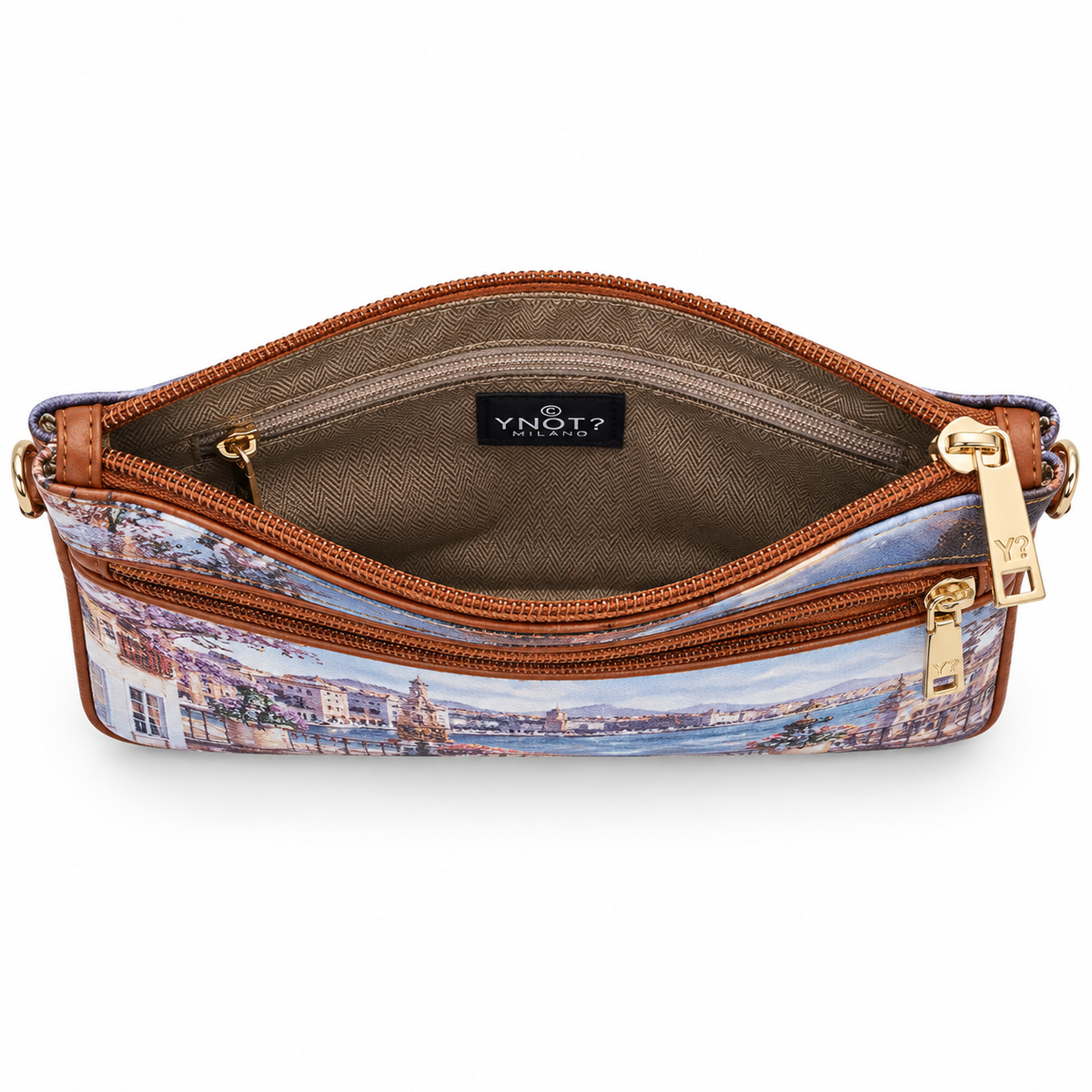 Pochette Ynot taglia S Yes bag stampa Parigi