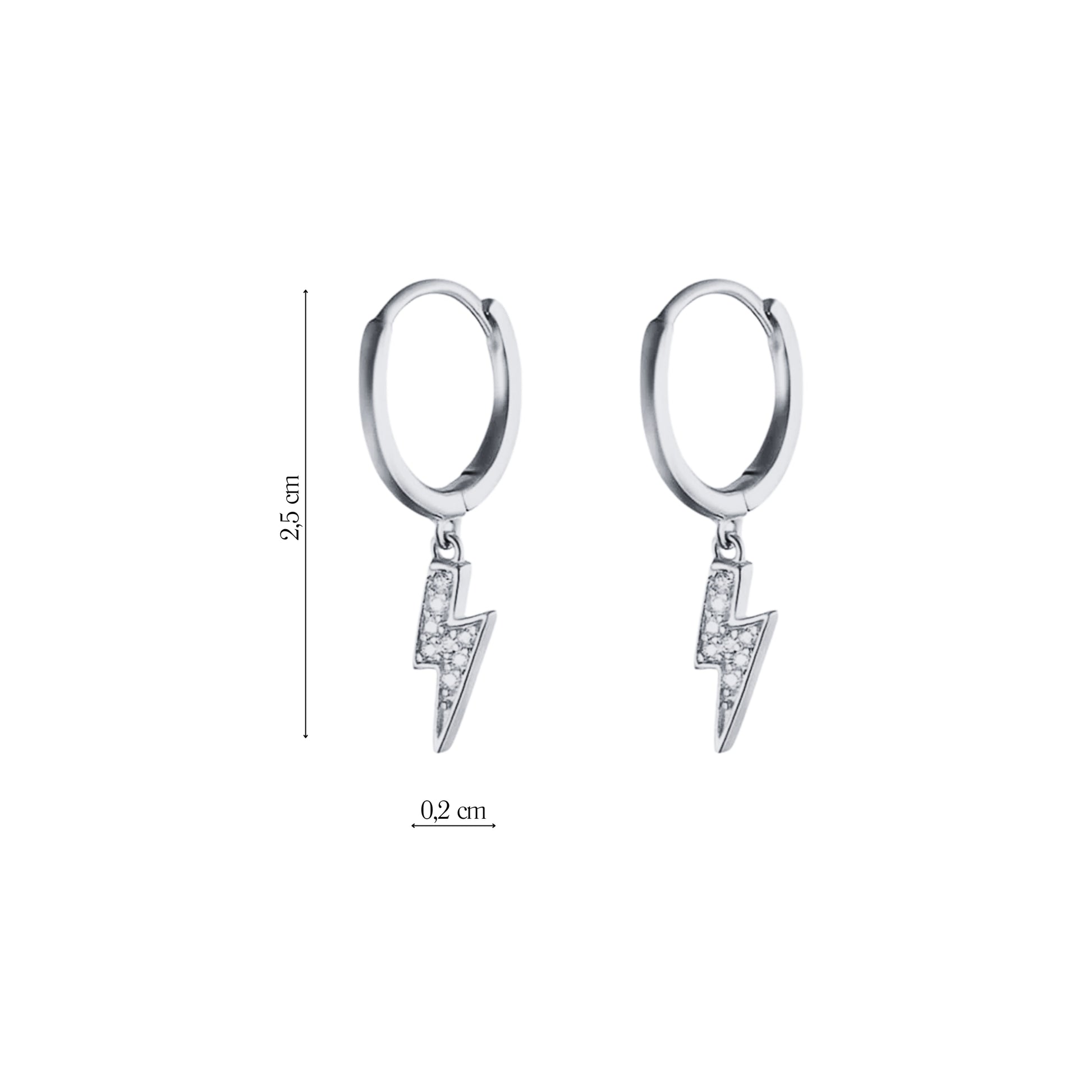Coppia Di Orecchini_Argento 925 "FULMINE"
