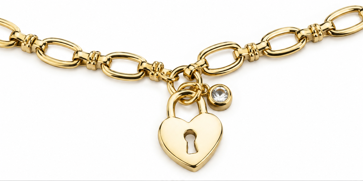Bracciale Love in acciaio inox - You B'jou by Barbieri