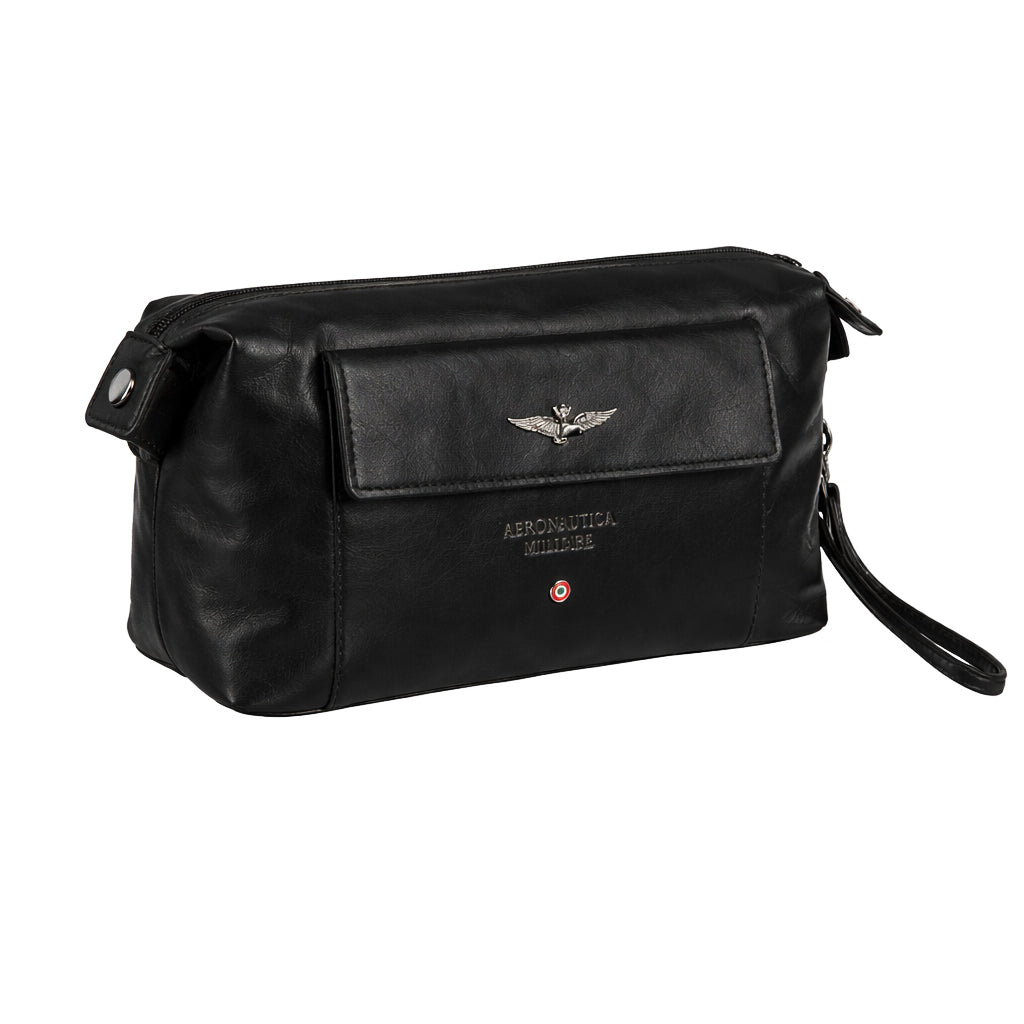 Pochette Necessaire Aeronautica Militare AM300 Vintage in Vera pelle