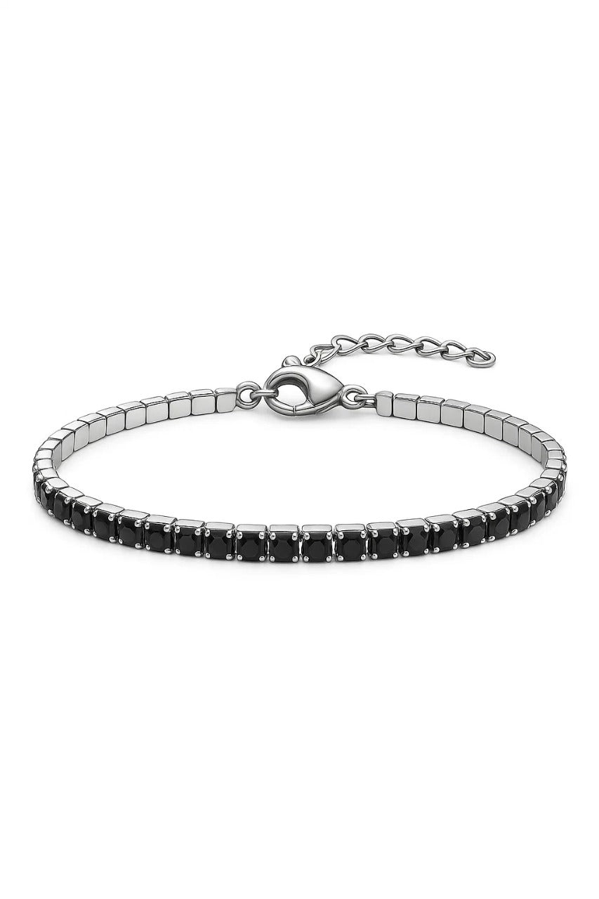 Bracciale Tennis 3mm chiusura a moschetto - Les Folies