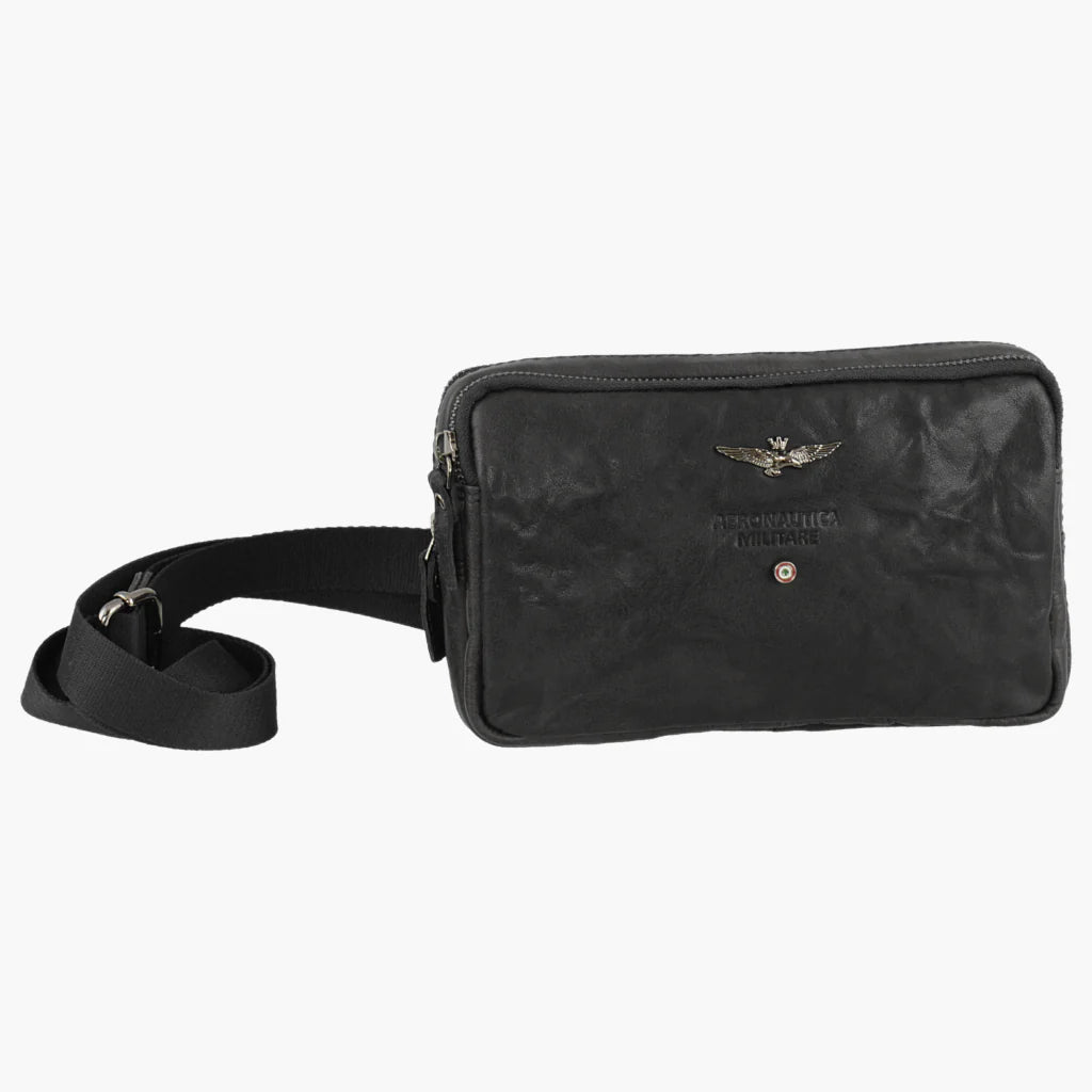 Borsello\Tracolla in Vera pelle Vintage - Aeronautica Militare