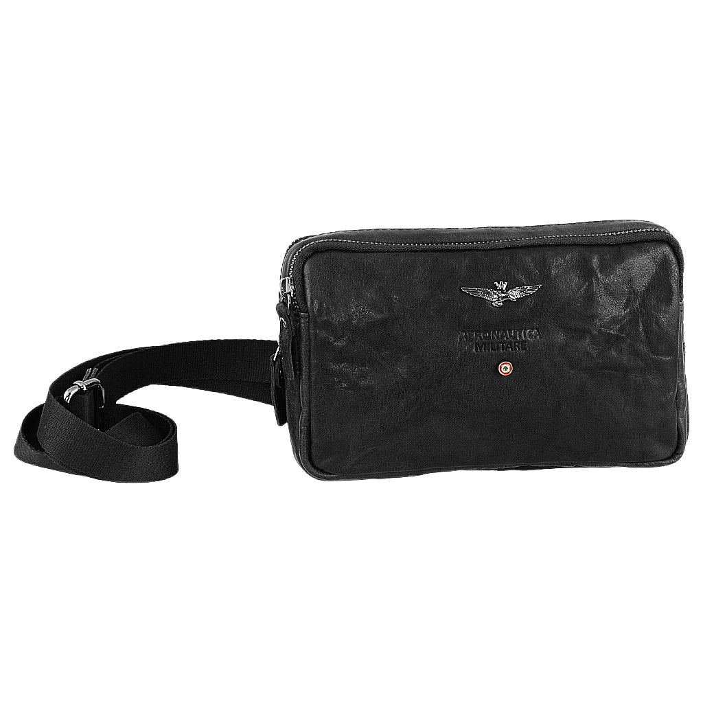 Borsello/Tracolla Aeronautica Militare AM309 Vintage in Vera pelle