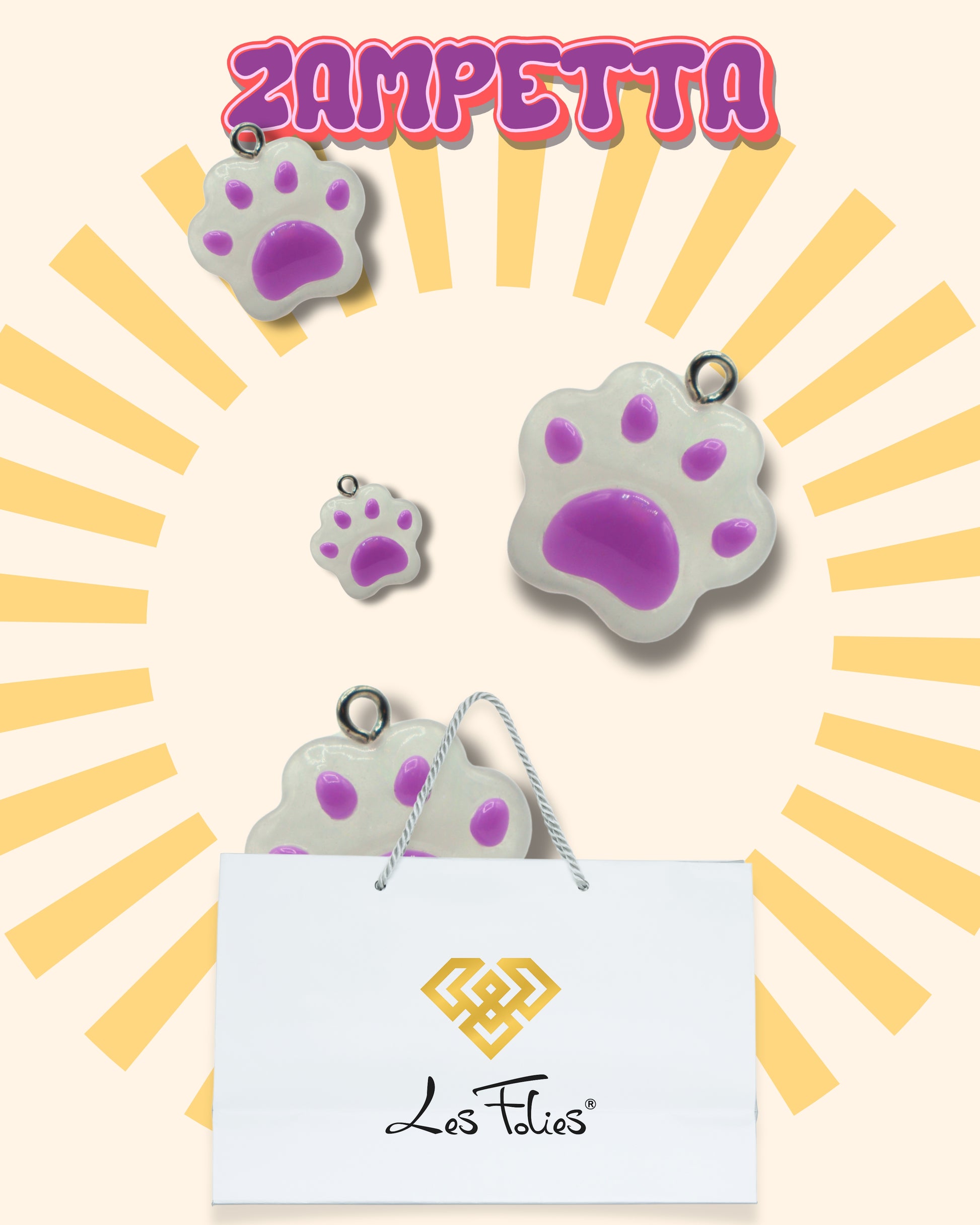 Charm Cuore "ZAMPA"